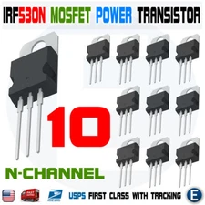 10pcs IRF530N Power MOSFET N-Channel 17A 100V Transistor IRF530 TO-220
