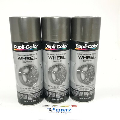 Duplicolor HWP102-3 PACK High Performance Wheel Coating Graphite color - 12 oz 