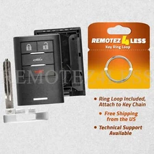 For 2008 2009 2010 2011 2012 2013 Chevrolet Corvette Remote Key Fob Shell Case