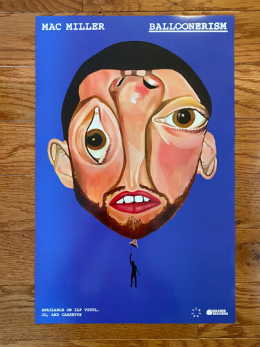 Mac Miller Balloonerism Poster Promo 2025 11" x 17" Versand flach in einer Box