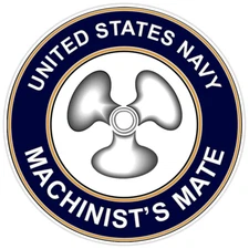 U.S. Navy Machinists Mate Bumper Sticker Military Vinyl Soldier Decal 5"