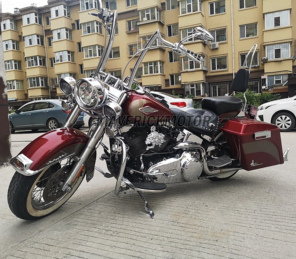 Respaldo barra Sissy para Harley Heritage Softail Classic FLSTC FLST Fatboy FLSTSC Foto 2 de 4