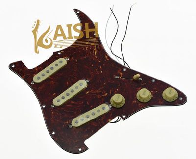 Loaded Pickguard Prewired Pickguard w/ Alnico 5 Pickup VintageTortoise for Strat