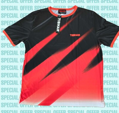 NICE PRICE --   Tibhar Shirt Nimbus Schwarz/Rot - neu (Funktionsfaser)