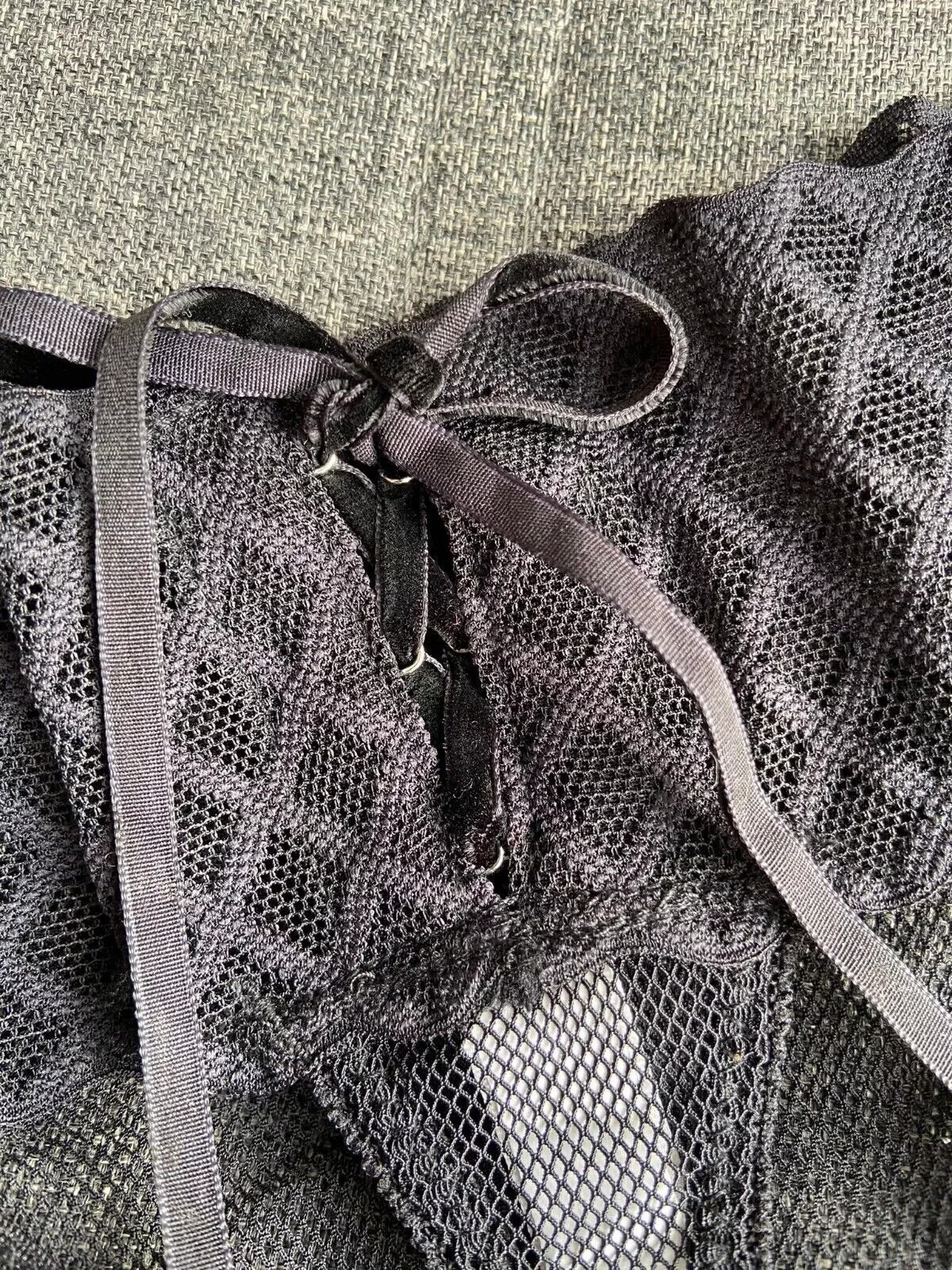 Ladies sexy black mesh transparent thongs knickers lingerie underwear panties 10