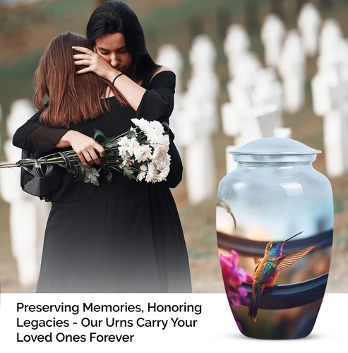 Humming Bird Urns For Ashes Adult Male Large Cremation Urn For Adult Women - Picture 3 of 7