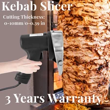 Commercial Electric Shawarma Gyro Doner Kebab Slicer Cutter 120W US Plug Durable