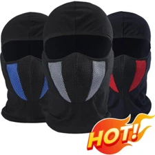 Breathable Motorcycle Balaclava Full Face Mask for Men Women Neck Warm Headgear