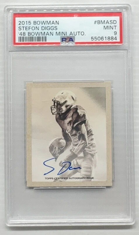 Stefon Diggs Bowman 1948 Bowman Mini Autographs #BMASD Base
