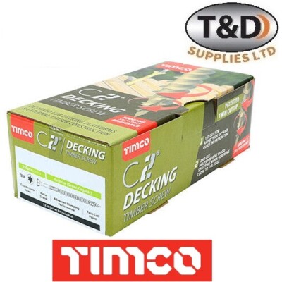 Timco Terrassenschrauben - Grün C2 Index Außen Landschaft Holzschraube für Zaun