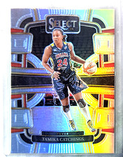 Tamika Catchings 2024 Panini Select WNBA Silver Prizm Card-#26 Indiana Fever