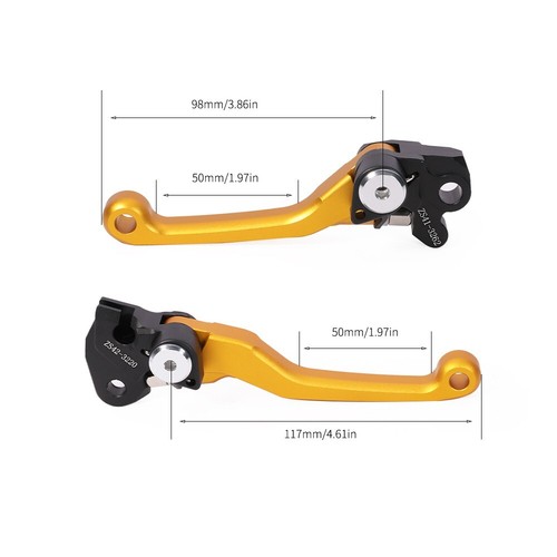 US Stock For Suzuki RMZ250 RMZ450 2007-2024 CNC Pivot Handle Brake Clutch Levers - Picture 2 of 48