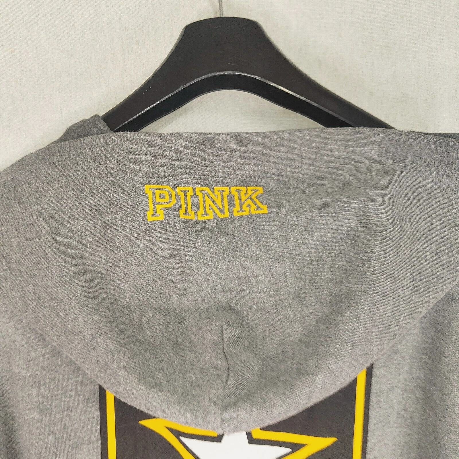 UNDERCOVER Felpa con cappuccio donna Victoria's Secret rosa 5th Ocean grigia taglia large UK 14 16 esercito