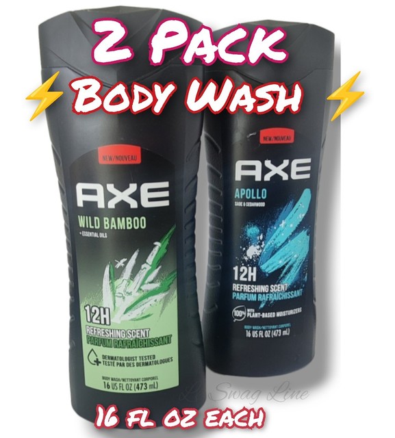 3 Pk Axe Mens Body Wash WILD BAMBOO Scent & Essence Anti Sweat Antiperspirant for sale online eBay