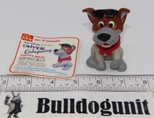 Vintage 1988 Disney Oliver & Company Dodger Dog Figure Mcdonalds Happy Meal Toy