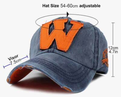 Vintage Distressed Motorcycle Racing Cap - 100% Cotton Dad Hat