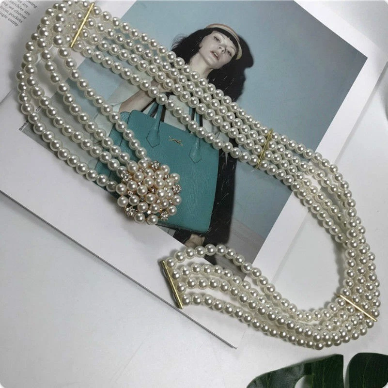 Ceinture boucle clearance perle