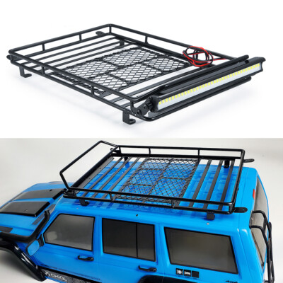 RC Car Luggage Carrier Roof Rack LED Light Bar 232*153mm for