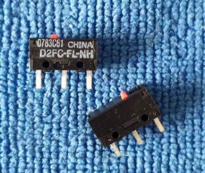 10PCS     D2FC-FL-NH Mouse Micro Switch 3Pins #E6*