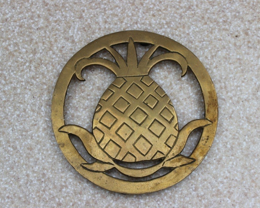 Brass Pineapple Trivet/Brass Pineapple Hot Plate/Brass Trivet/Brass Hotplate