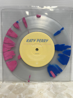 Katy Perry Chained To The Rhythm 7'' 45RPM Clear w/ Splatter Vinyl Promo Limited