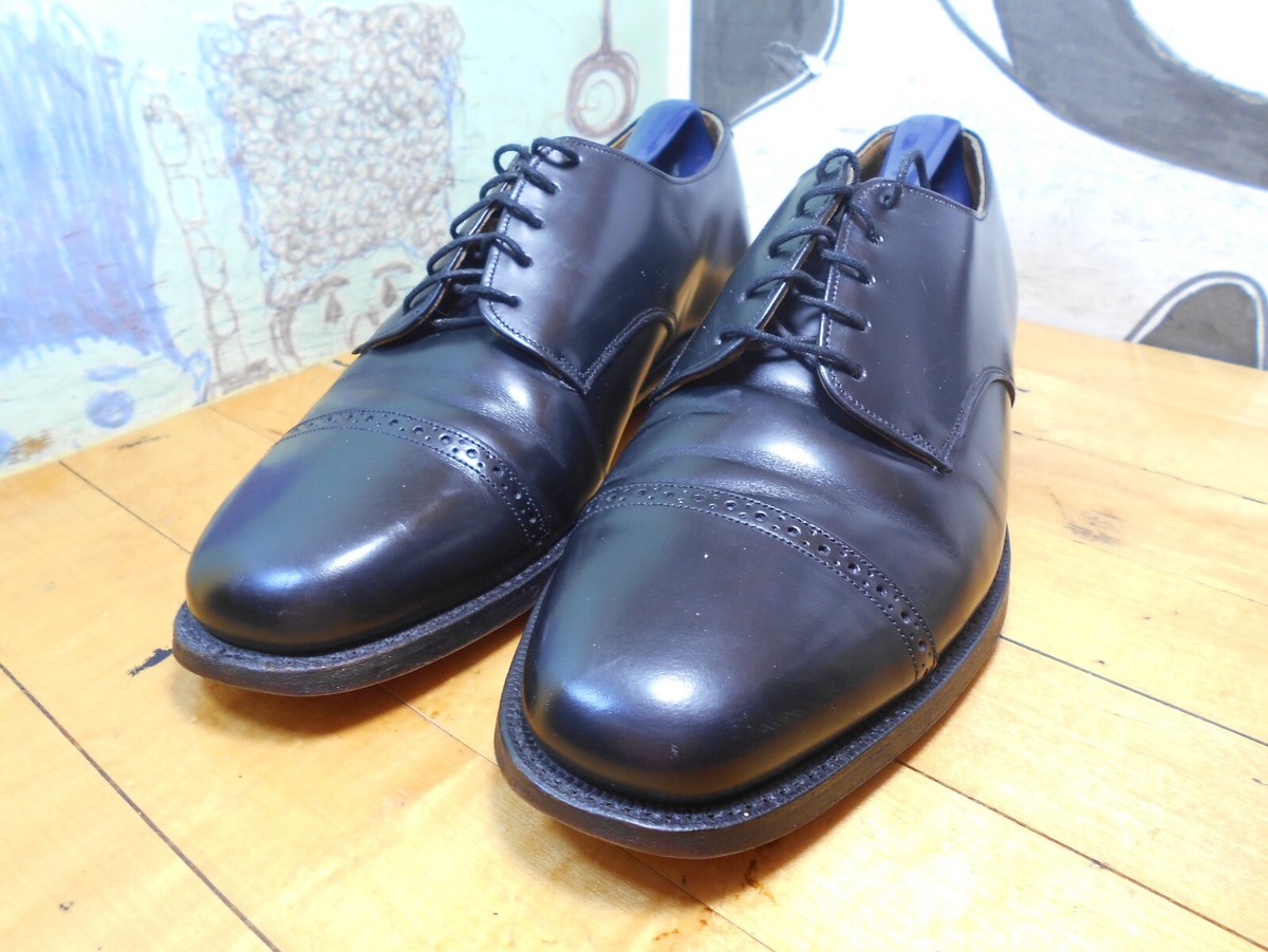 Johnston & Murphy Optima Black Leather Cap Toe Oxfords Men display picture 3
