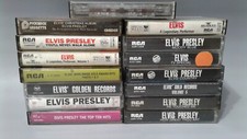 Vintage Lot of 15 Elvis Presley Cassette Tapes Christmas/ Country/ Gospel/ Rock