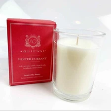 Aquiesse WINTER CURRANT Luxury Scented Candle 6.5 oz   NEW IN BOX!