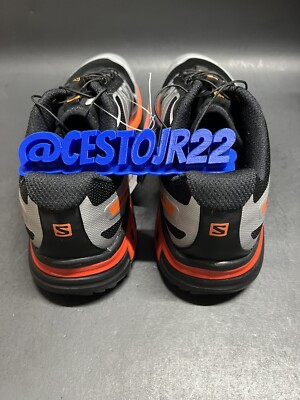SALOMON XT WINGS 2 BLACK SILVER ORANGE TRAIL HIKE RUNNING  display picture 1