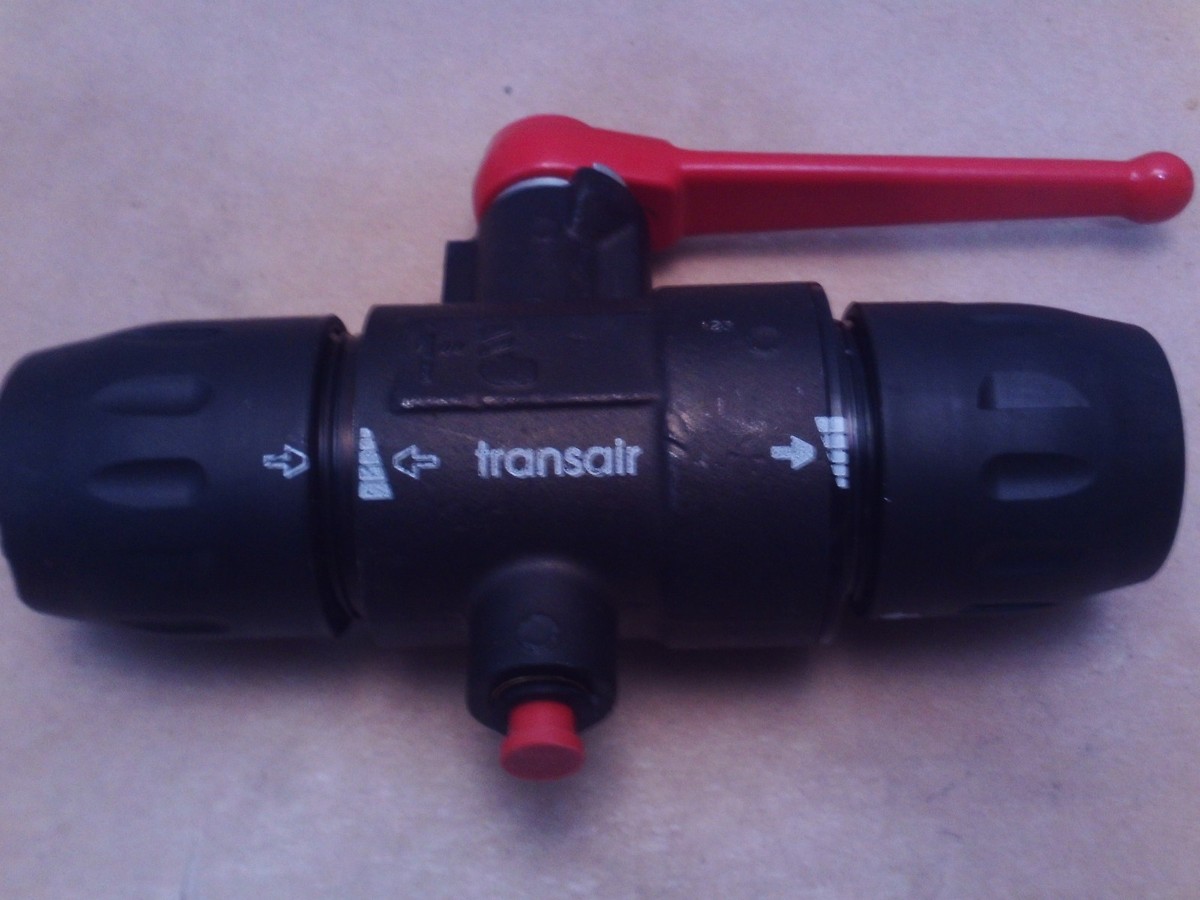 Parker / Legris Transair # 4089 25 00 Vented Ball Valve 25mm