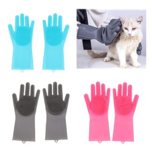 cat washing gloves