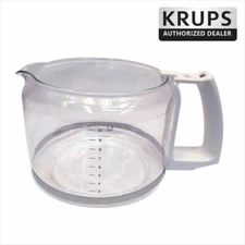Krups F0347010F Pro Aroma 10 Cup Glass Carafe, White Handle Lid Not Included