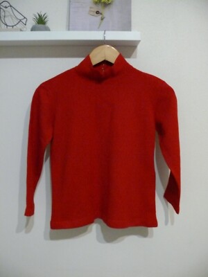Escada Margaretha Ley (Germany) Red Tight Knit Wool/Cashmire
