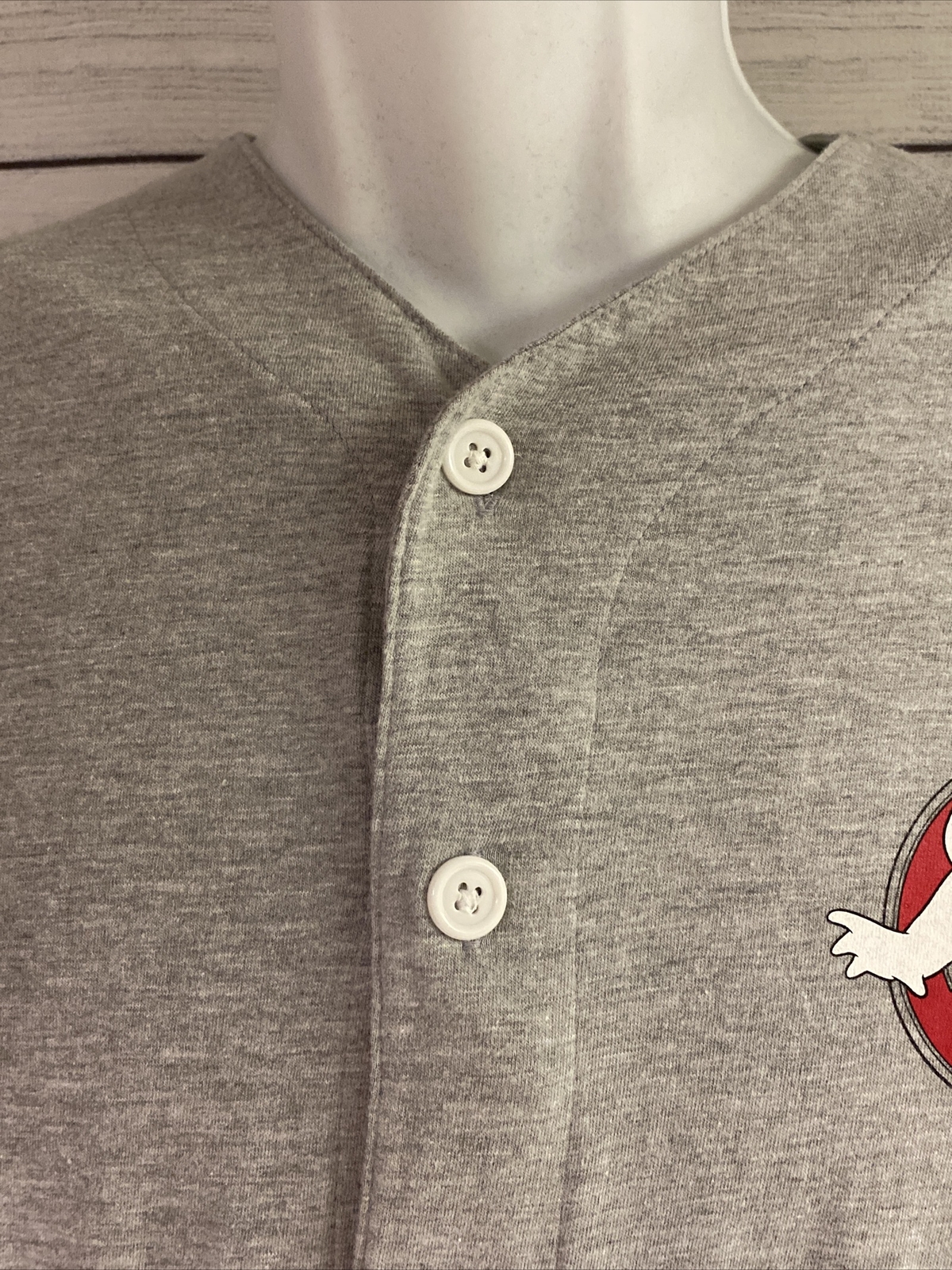 Ghostbusters Button Down Baseball Jersey  Exclusi… - image 3