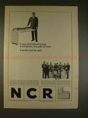1965 NCR Computer Ad - Buy Part of One, Works As Well!!