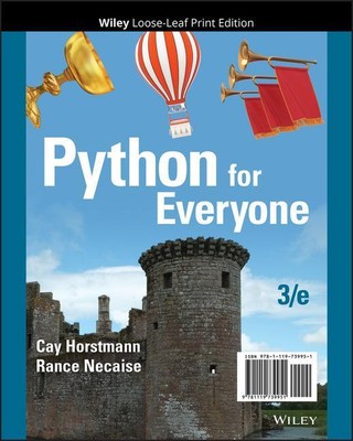 Python for Everyone | Cay S Horstmann, Rance D Necaise | englisch