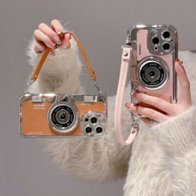 3D Vintage Camera Shockproof Girl Phone Case For iPhone 17 Pro Max 16 15 14 13