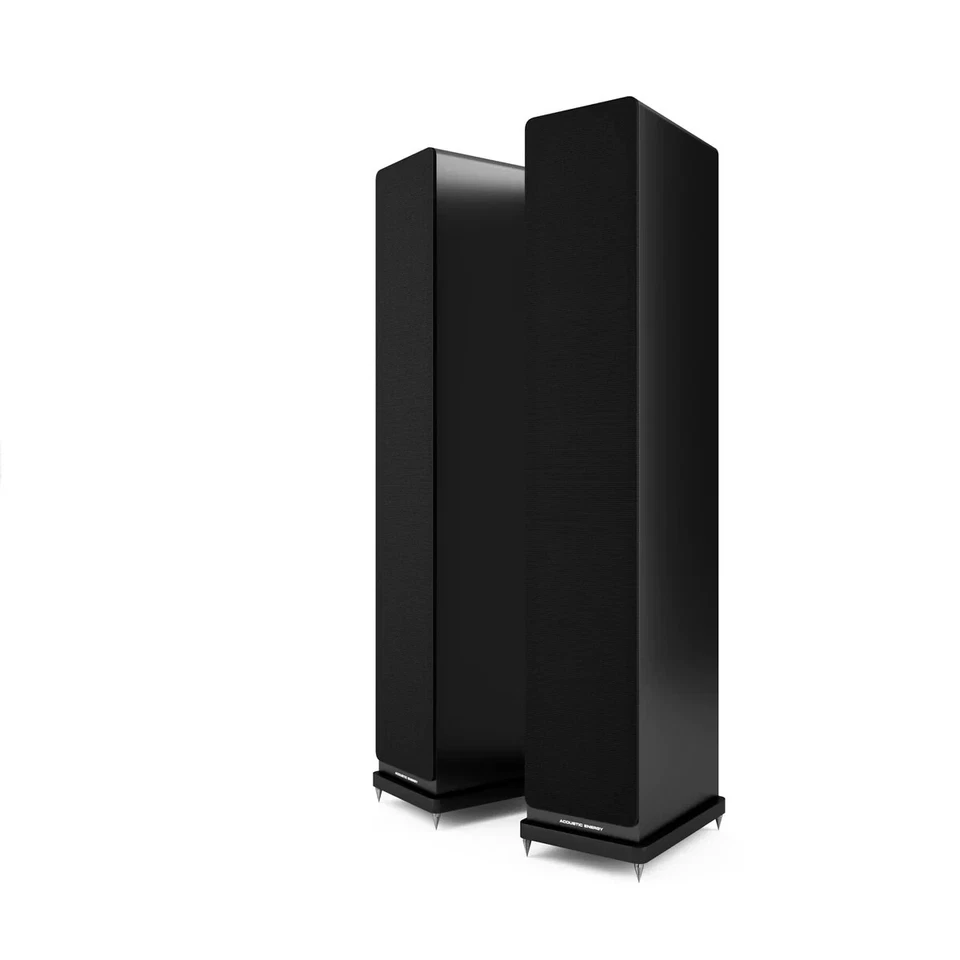 Dos (2) Altavoces de Torre Acoustic Energy AE120² - Negros - NUEVO Foto 2 de 3