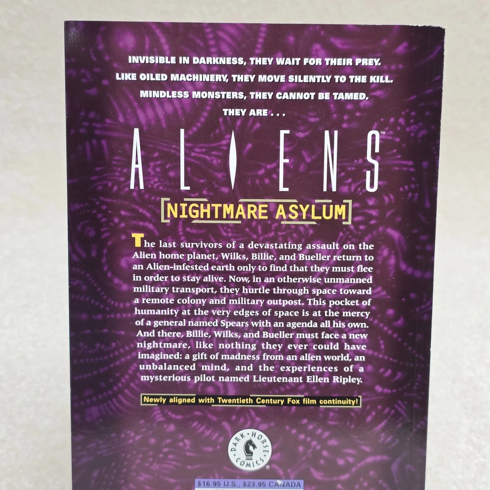 Aliens Nightmare Asylum TPB GN Dark Horse Comics 1996 1st print OOP - Image 4 of 4