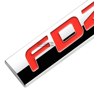 3D Polished Black Metal Emblem Badge – "2500" Bumper Sticker/Trim, Chrome Accent