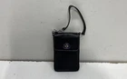 Coach Black Leather 7925 Mini Pouch Wristlet Turnlock Silver Hardware NWT Box