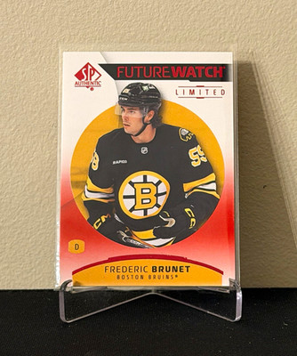UD SP Authentic Future Watch Limited Red #155 Frederic Brunet Bruins