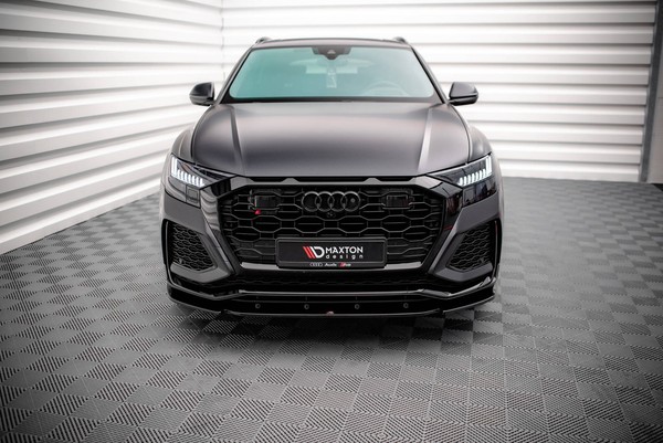 Maxton Design Frontlippe V.1 Passend FüR Audi RSQ8 Mk1 Schwarz Hochglanz-image