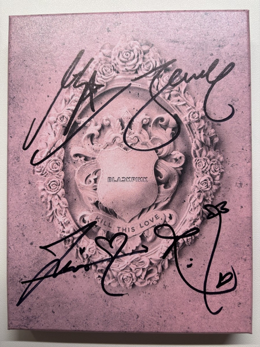 BLACKPINK [KILL THIS LOVE] ALL MEMBER Autographed Signed Album | eBay