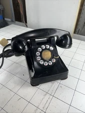 Vintage F1 Bakelite Bell System Western Electric Rotary Dial Desk Phone 1948 F-1