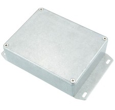 Hammond 1590BBF Natural Diecast Flanged Base Enclosure 118.5 x 93.5 x 34mm