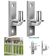 2 Pack Corrosion-Resistant Wall Mount Gate Hinges for Farm  Chain Link Gates