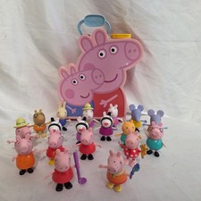 Peppa Pig Carry Along Case  Large 18 figure Lot - Mixed Character Bundle