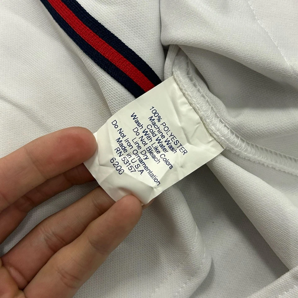 Nueva con etiquetas Camiseta de los Atlanta Braves para Hombres 44 Blanca MLB Béisbol JONES 10 Aparejos Cosidos Foto 4 de 4