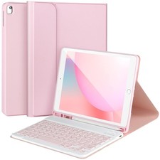 iPad 9/8/7th Gen Detachable Bluetooth Keyboard Case 10.2 inch Stand Included